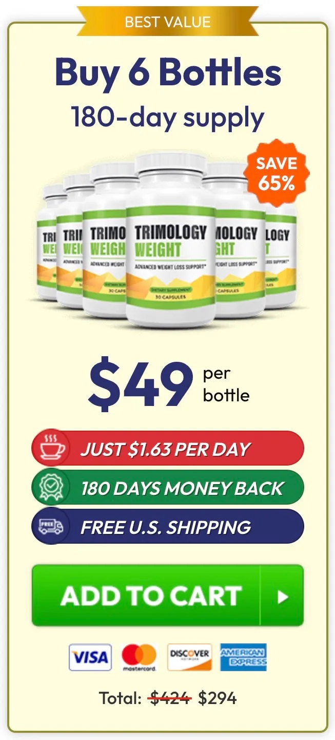 Trimology 180 day best value pack